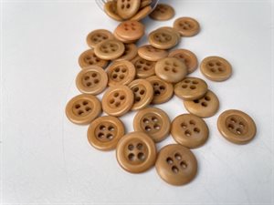 Corozo knap - flot karamel, 13 mm